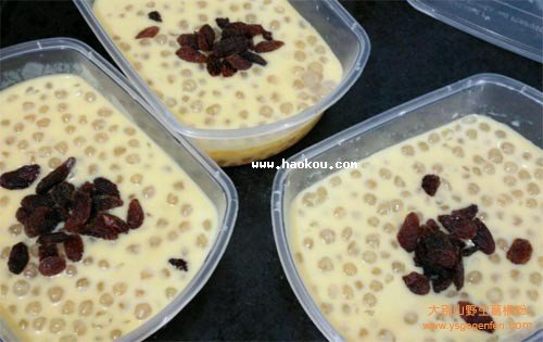 蜜豆草莓西米露