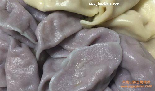 紫甘蓝大肉饺子
