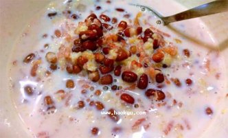 红豆牛奶羹