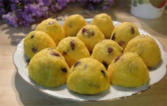 杂粮蜜豆窝窝头