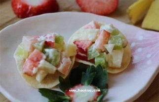 三色沙沙配薯片