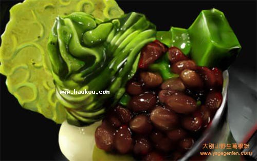 抹茶红豆冰淇淋