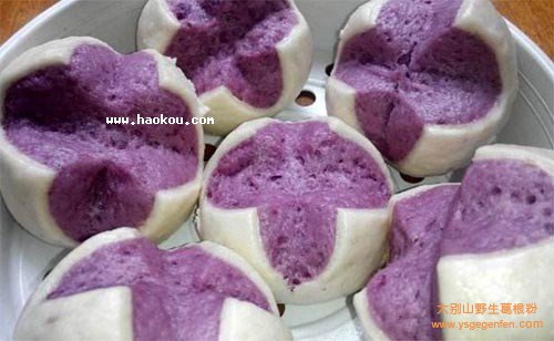 紫薯开花馒头