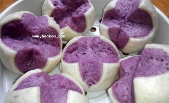 紫薯开花馒头