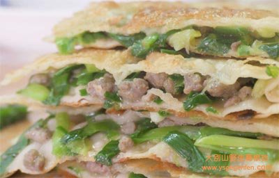 肉末韭菜烙饼